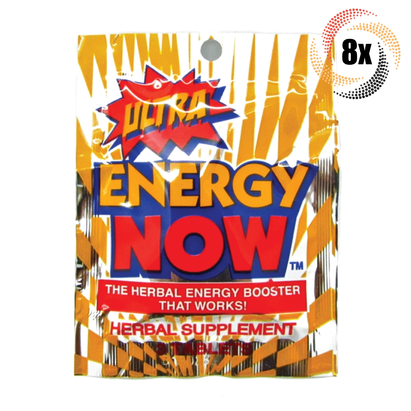 8x Packs Energy Now Ultra Weight Loss Herbal Supplements | 3 Tablets Per Pack