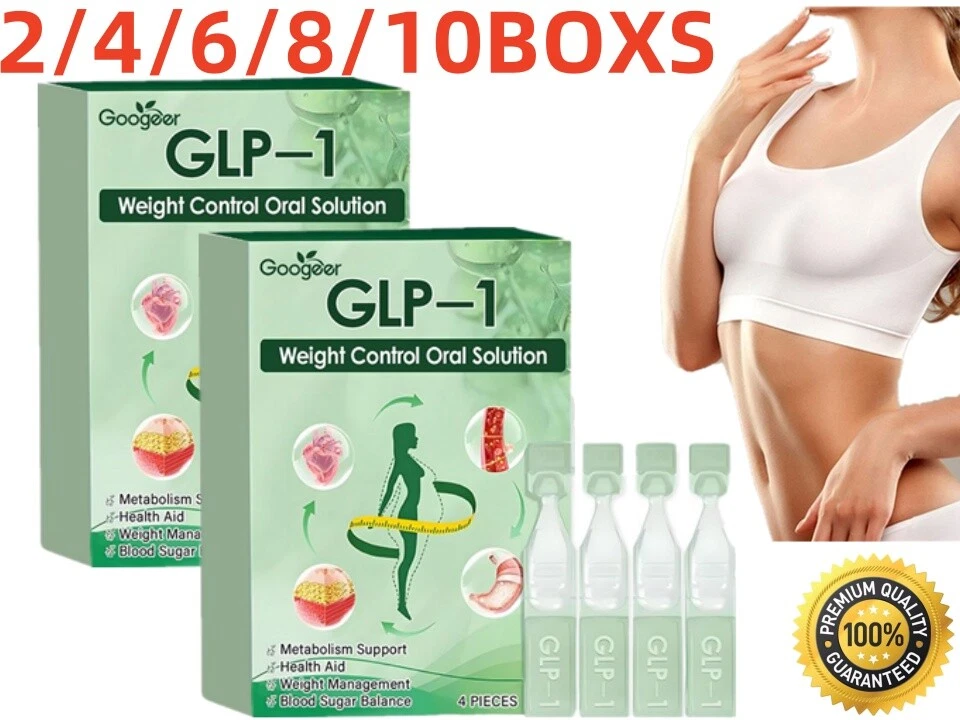 GPL-1 Weight Loss Oral Solution-Natural Metabolism Support Detox Aid 4pcs/Box