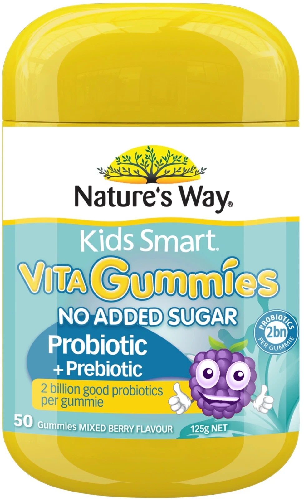 Kids Smart Probiotic + Prebiotic 50 Vita Gummies x 3 Pack Nature's Way