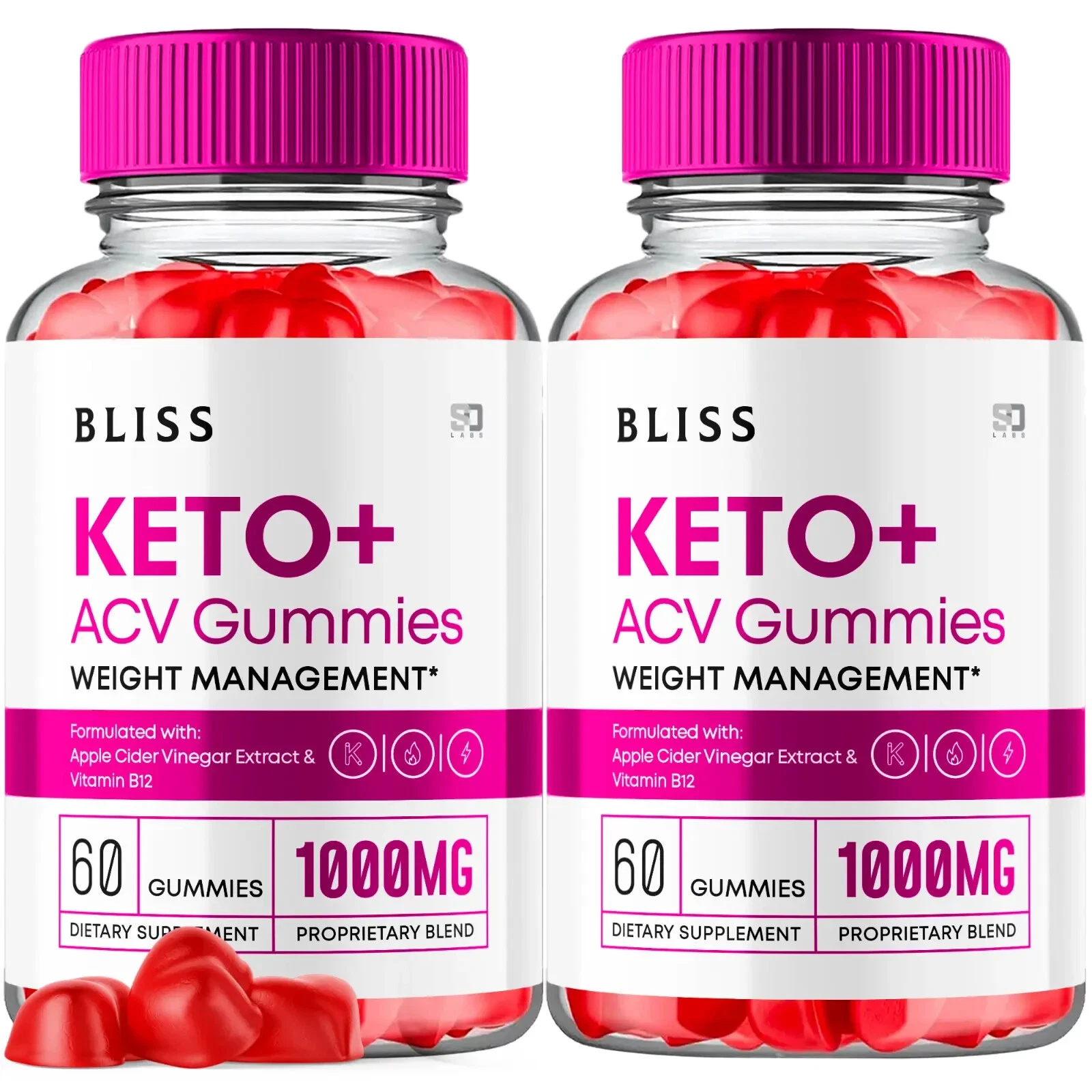 Bliss Keto Gummies, Bliss Keto ACV Gummies Weight Loss (2 Pack)