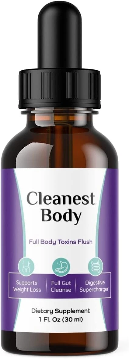 1 Pack - Cleanest Body Drops, Full Body Flush Management, Cleanse, and Digestion