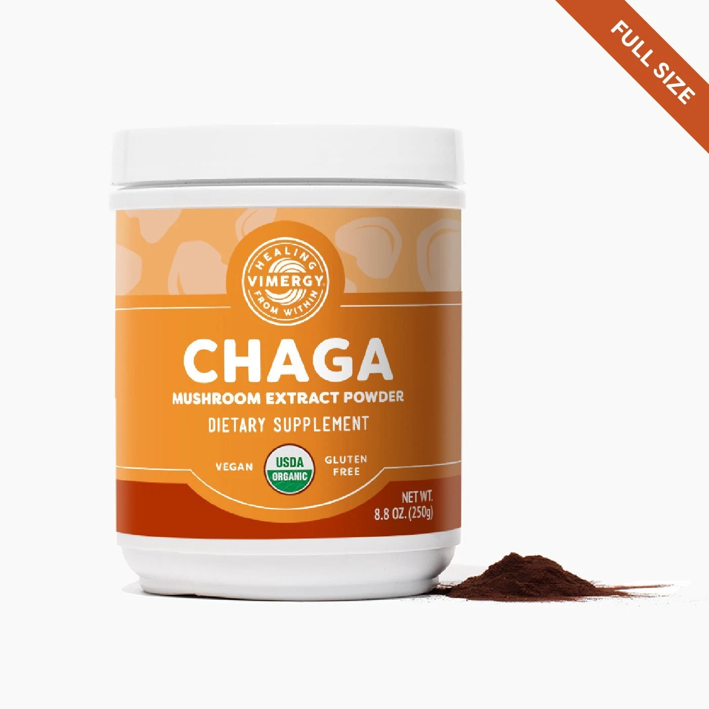 Vimergy USDA Organic Wild Chaga Mushroom Extract Powder, 166 Servings