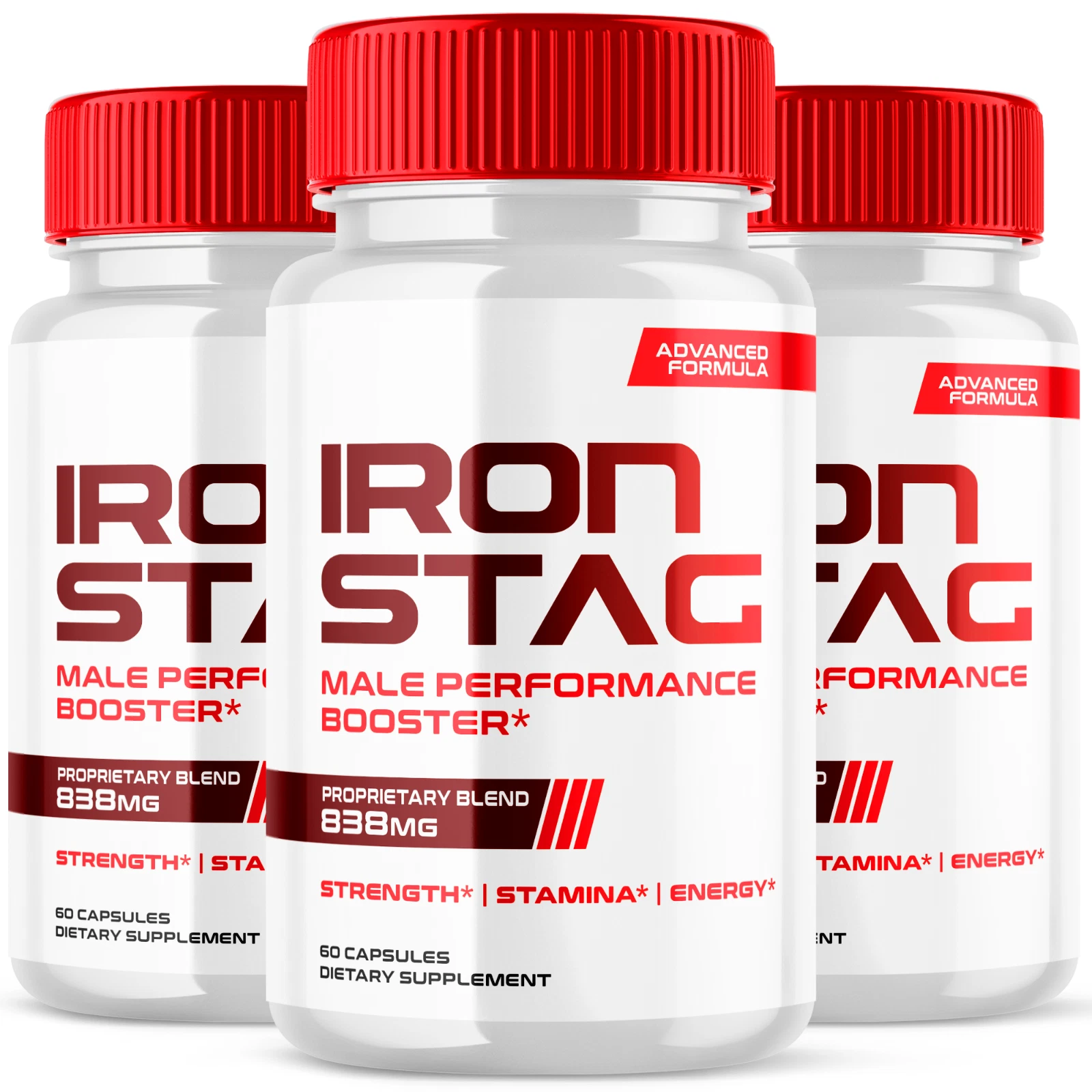 Iron Stag Advanced Pills for Men Extra Strength Ironstag Supplement 180 Capsules