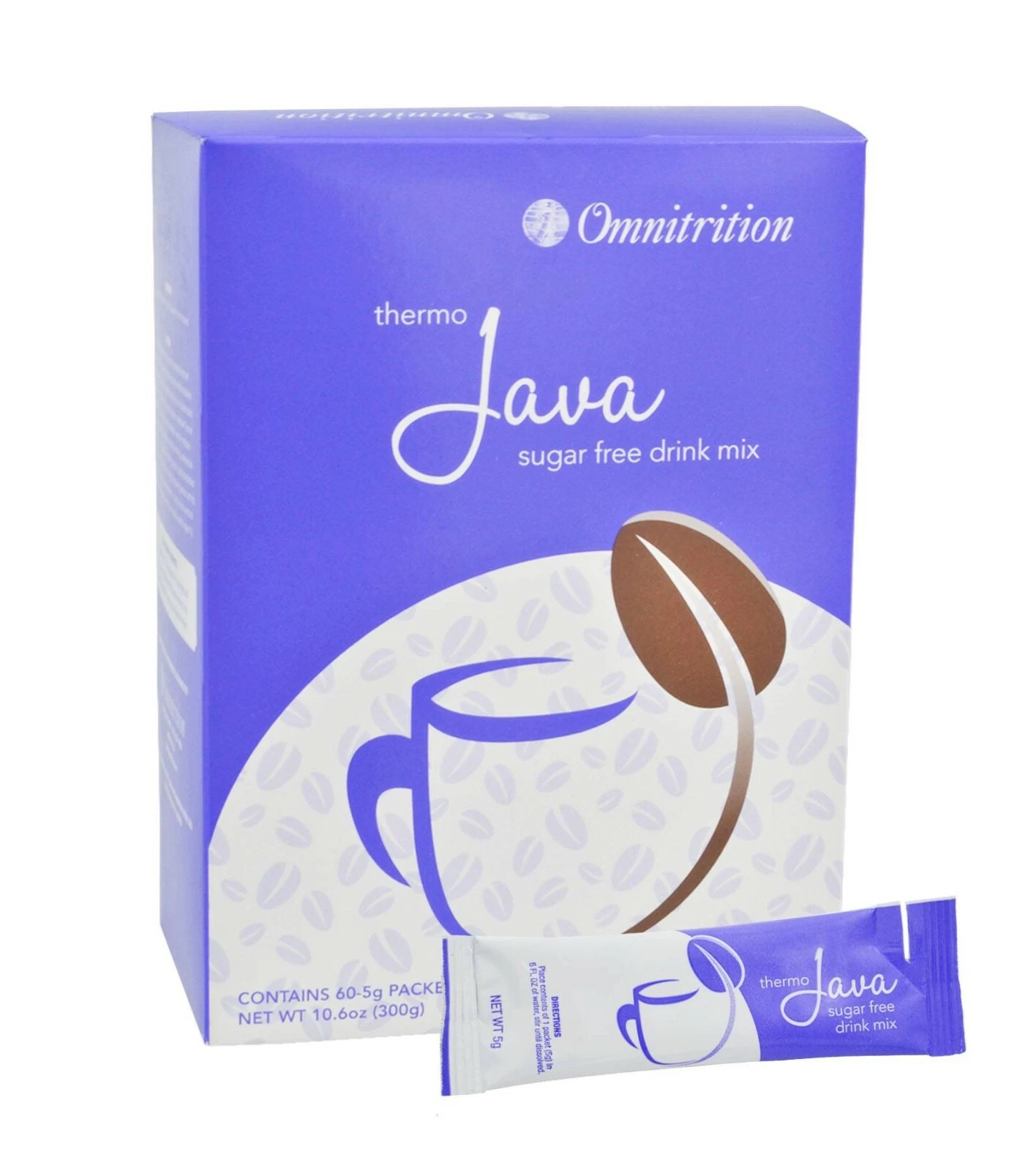 OMNITRITION Thermo Java Sugar Free Packets ~ 60 Count ~ BRAND NEW SEALED!!!