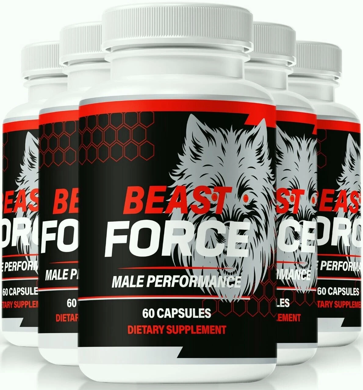 (5 Pack) Beast Force Male Dietary Supplement for General Wellness
