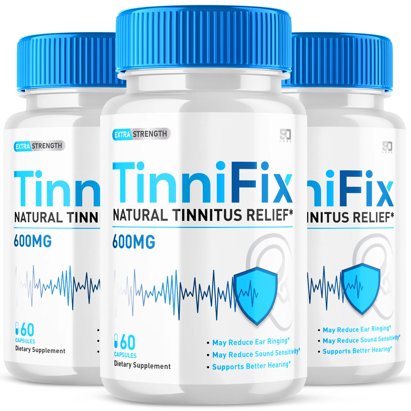 TinniFix Pills For Advanced Ear Health Support & Tinnitus Relief 180 Capsules