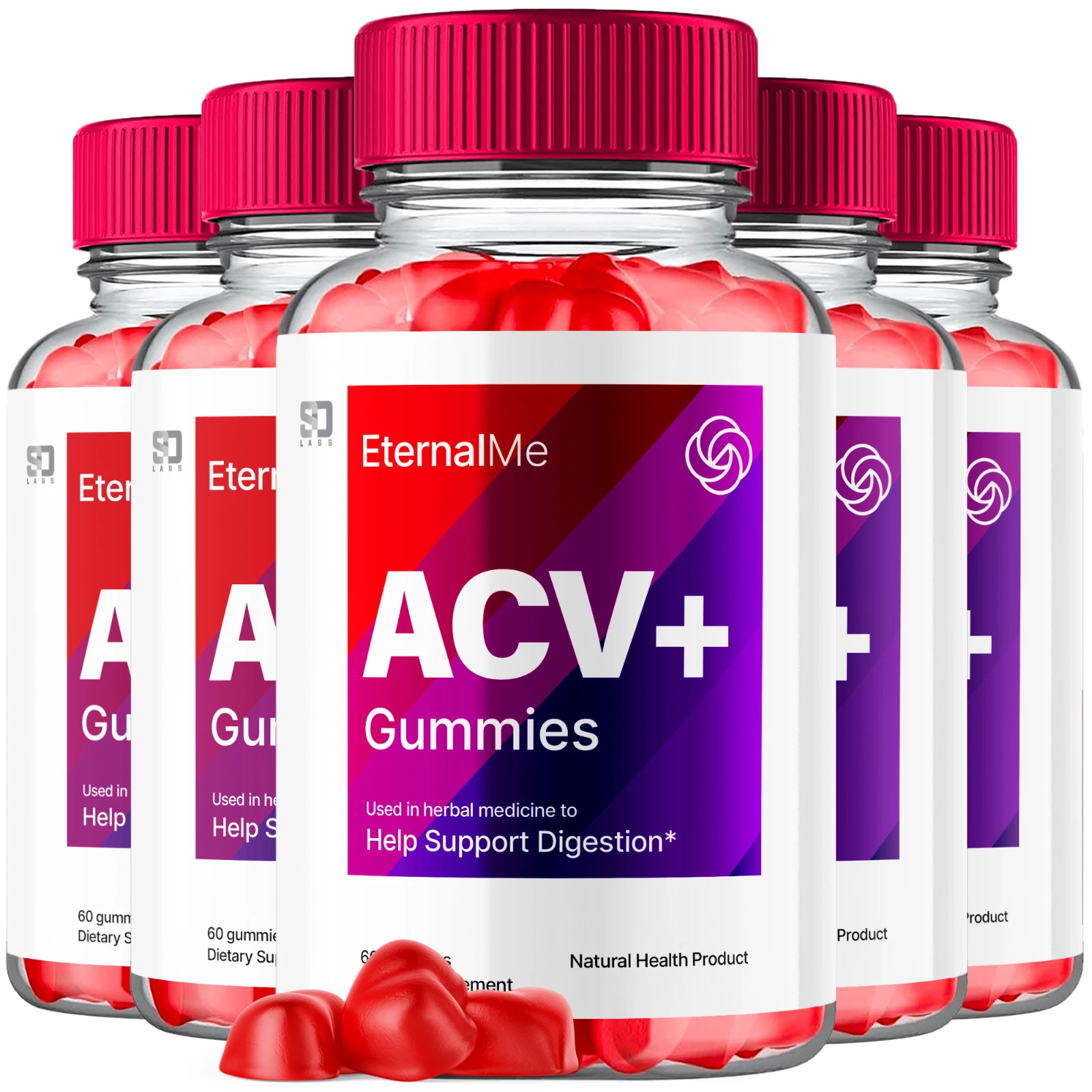 EternalMe ACV + Keto Gummies - Burn Fat, Boost Energy, & Manage Weight (5 Pack)