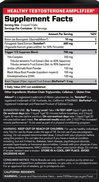 MD® N-Test 600® Advanced - 90 Liquid T-Gels (30 Servings)