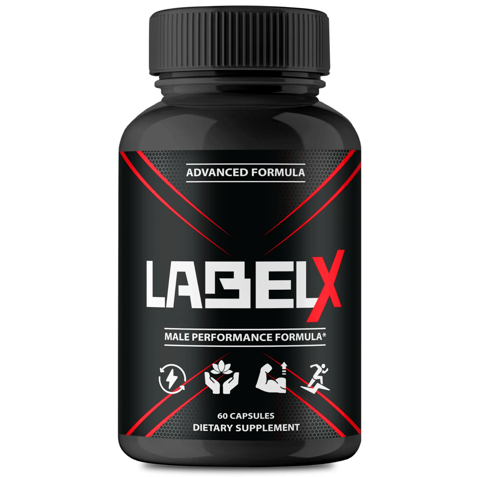 Label X Male Capsules, LabelX Men Health Advanced Supplement Pills 60ct