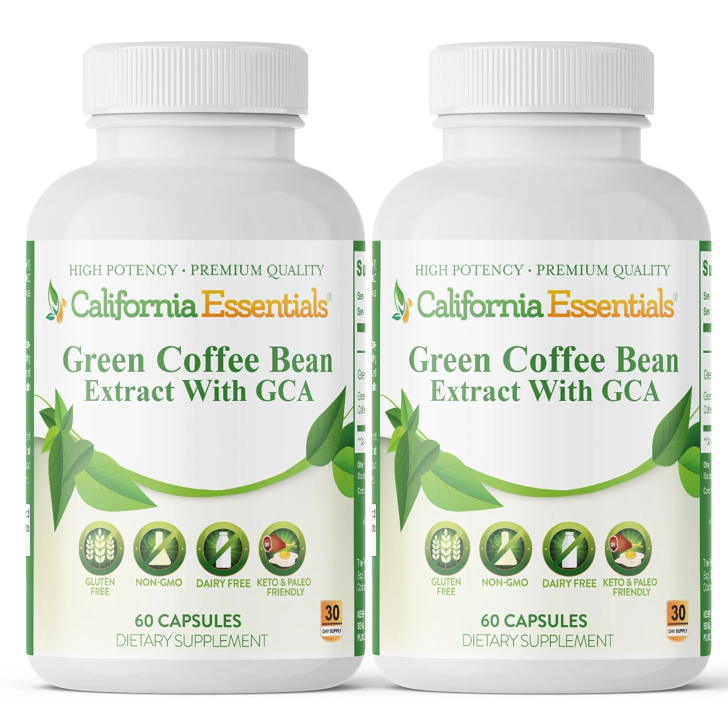 Green Coffee Bean Support Supplement & Healthy Weight Maintenance 120 Capsules