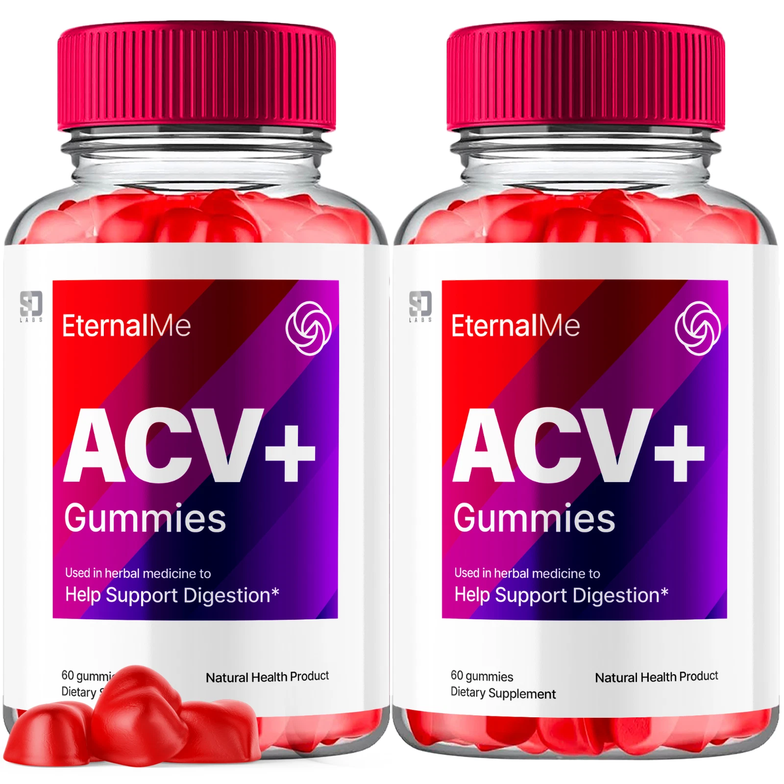 EternalMe ACV + Keto Gummies - Burn Fat, Boost Energy, & Manage Weight (2 Pack)