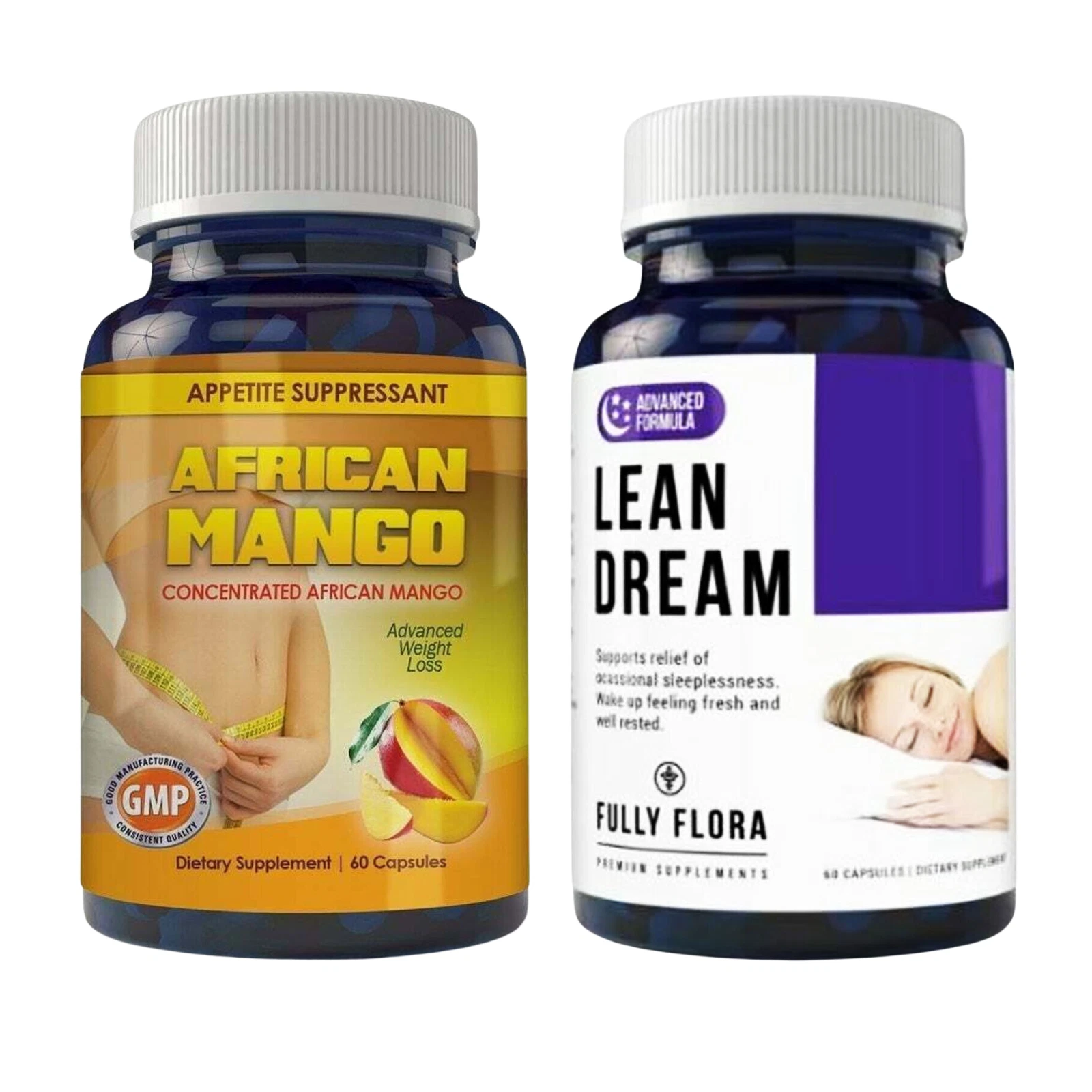 African Mango Extract Weight Loss Diet Supplements Sleep Aid Stress Relief Pills