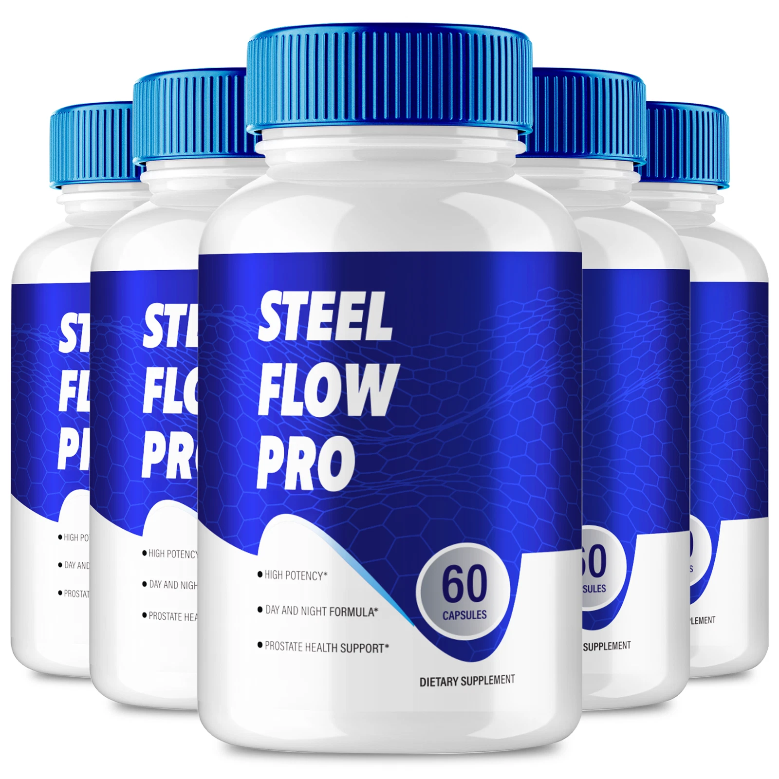 (5 Pack) Steel Flow Pro for Men to Support Prostate Health and Urinary Functions