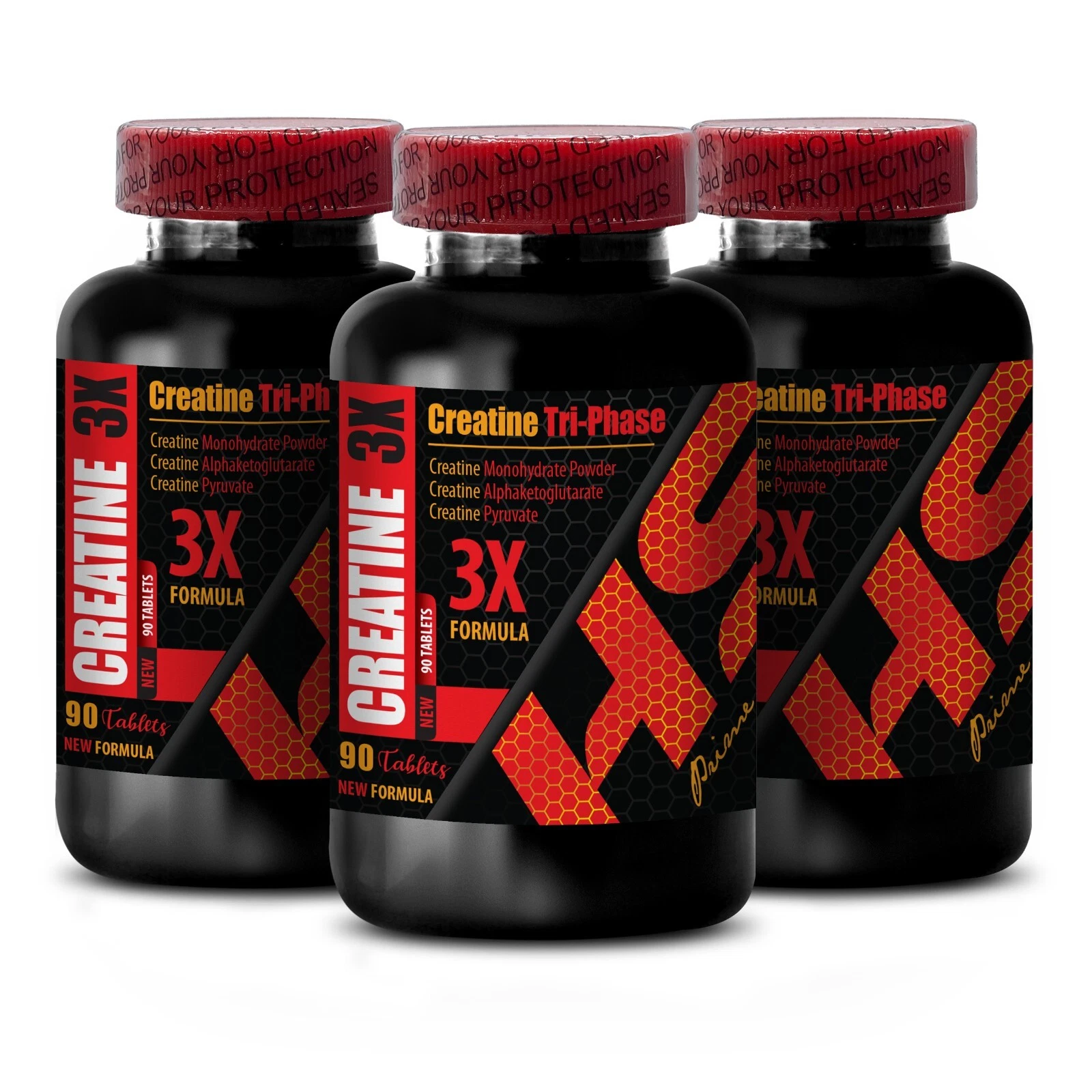 muscle growth - CREATINE 3X - Creatine Alphaketoglutarate - 3 Bottles 270 Tablet