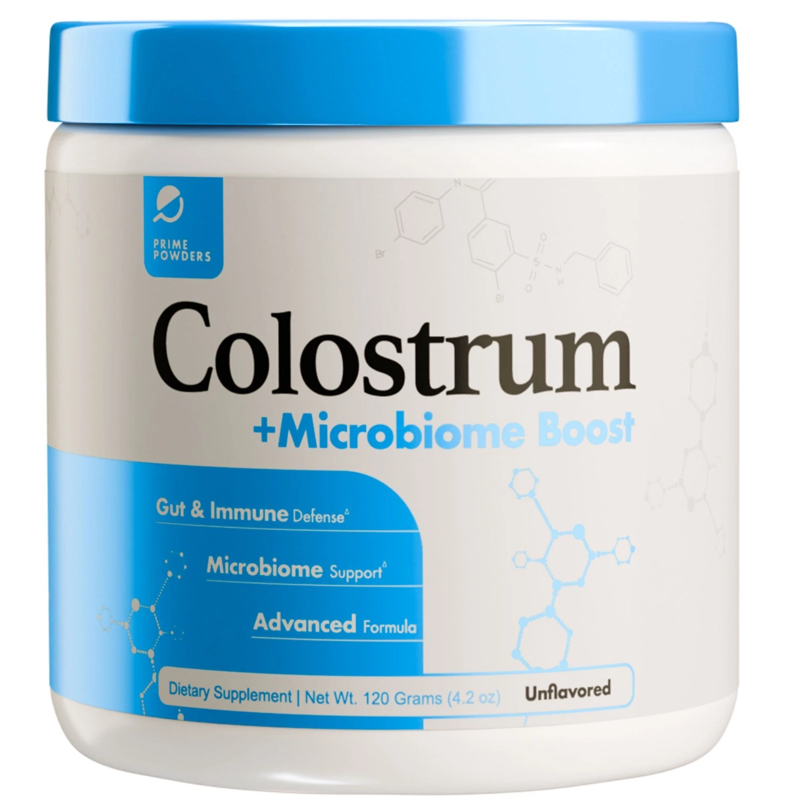 Colostrum Powder + Advanced Probiotic | Akkermansia Microbiome Boost, 120 srvgs