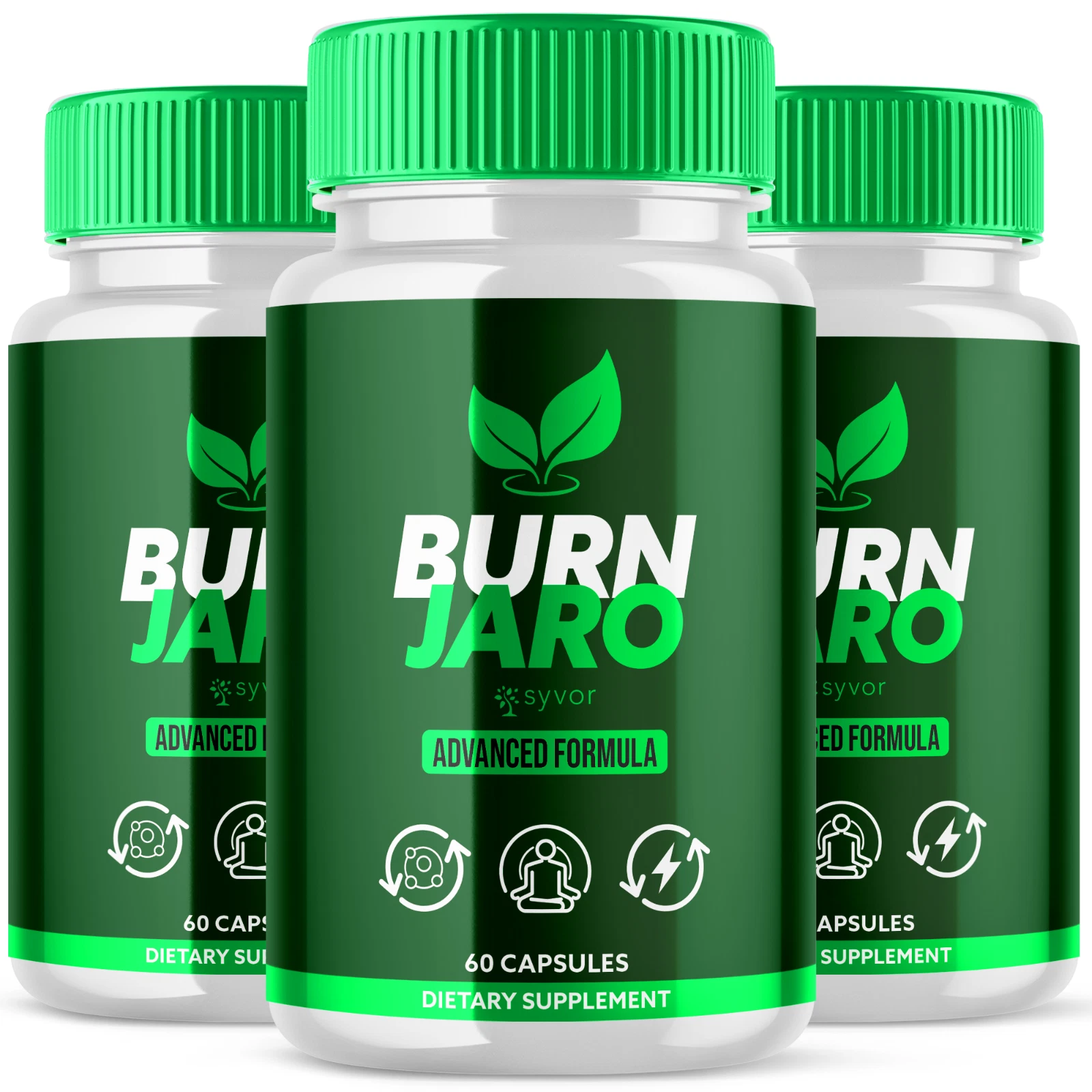 Burn Jaro All Natural Formula Energy and Detox Support Burnjaro 180 Capsules