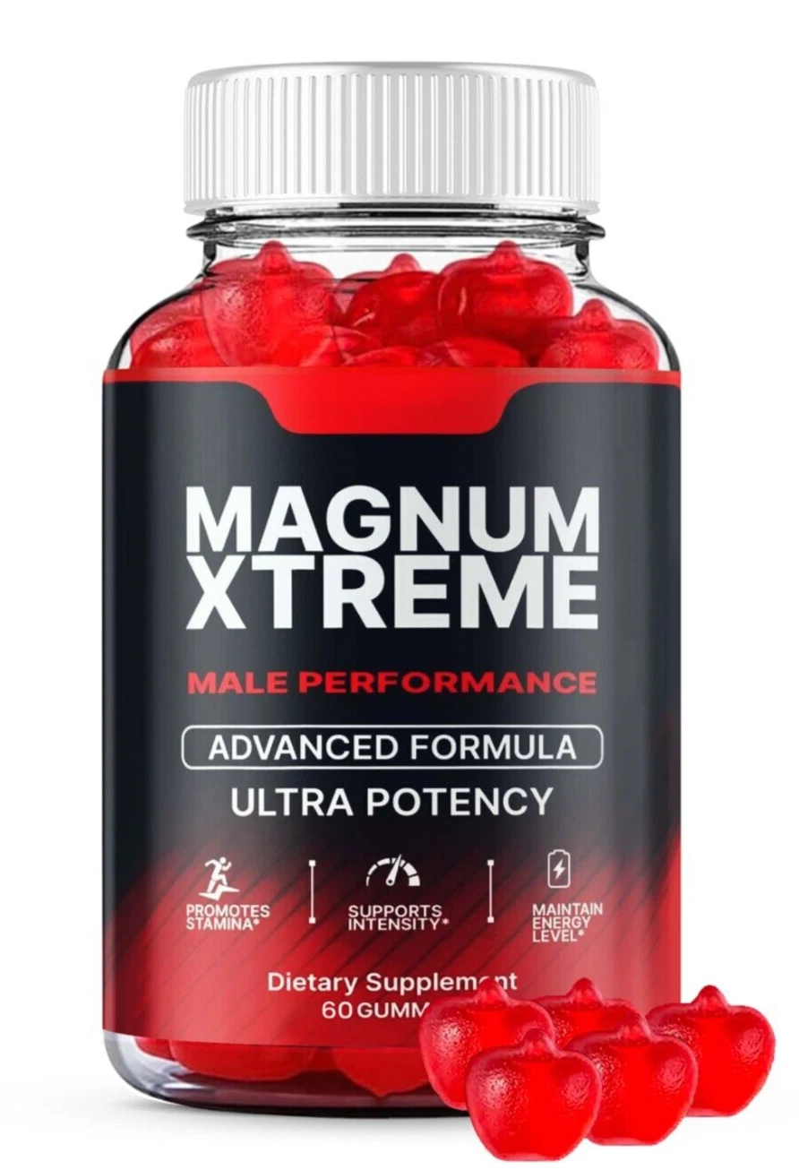 Magnum Xtreme Gummies for Men ed, Male Support Gummy for Energy ( 1 Pack )