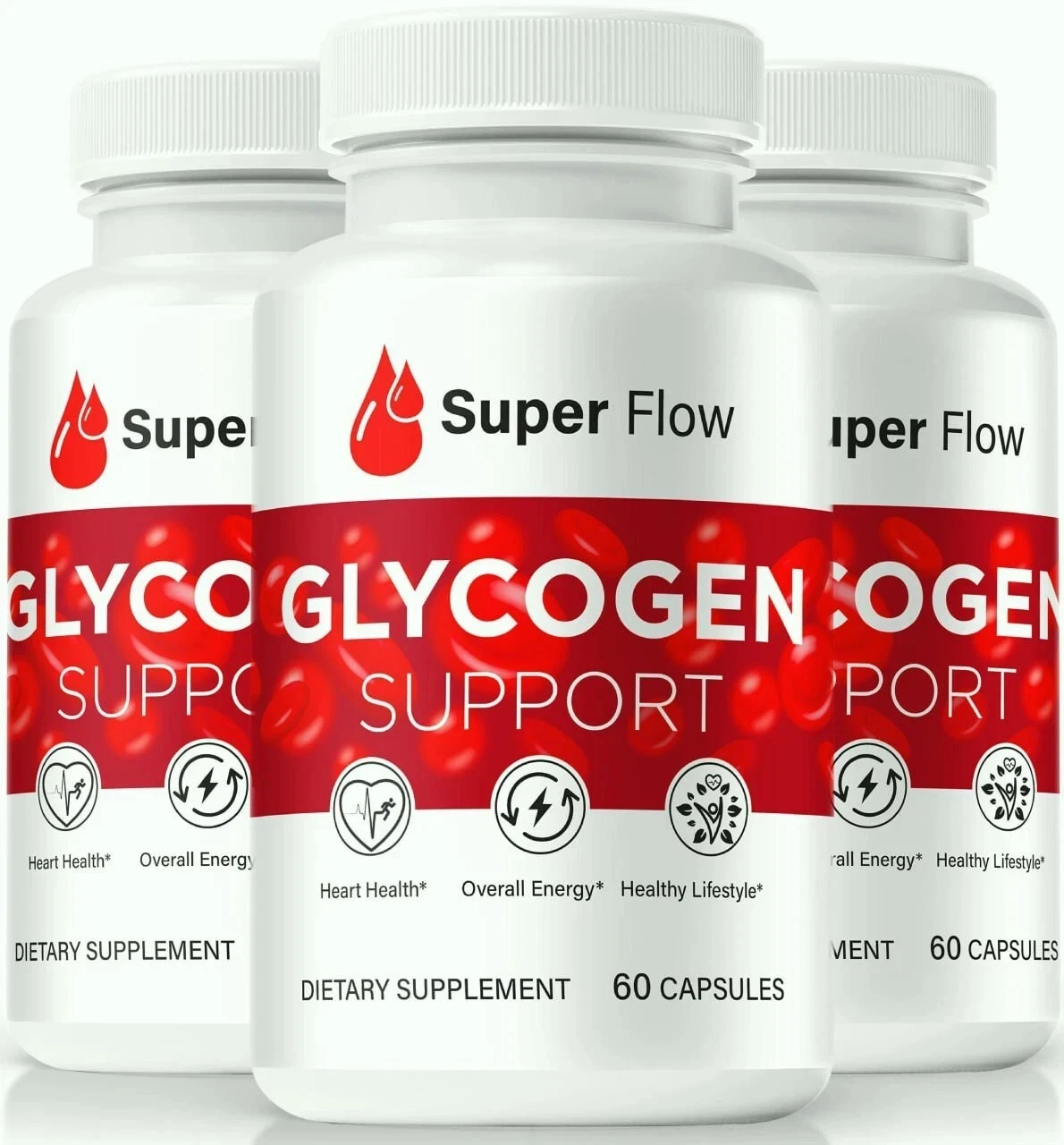 (3 Pack) Super Flow Glyco Optimizer, SuperFlow Advanced Glycogen Support Pills
