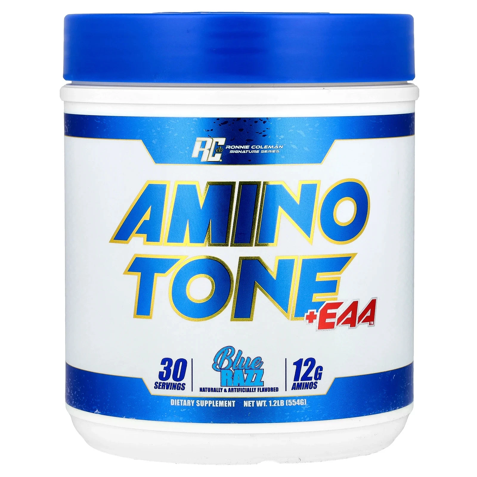 Signature Series, Amino Tone + EAA™, Blue Razz, 1.2 lb [554 g]