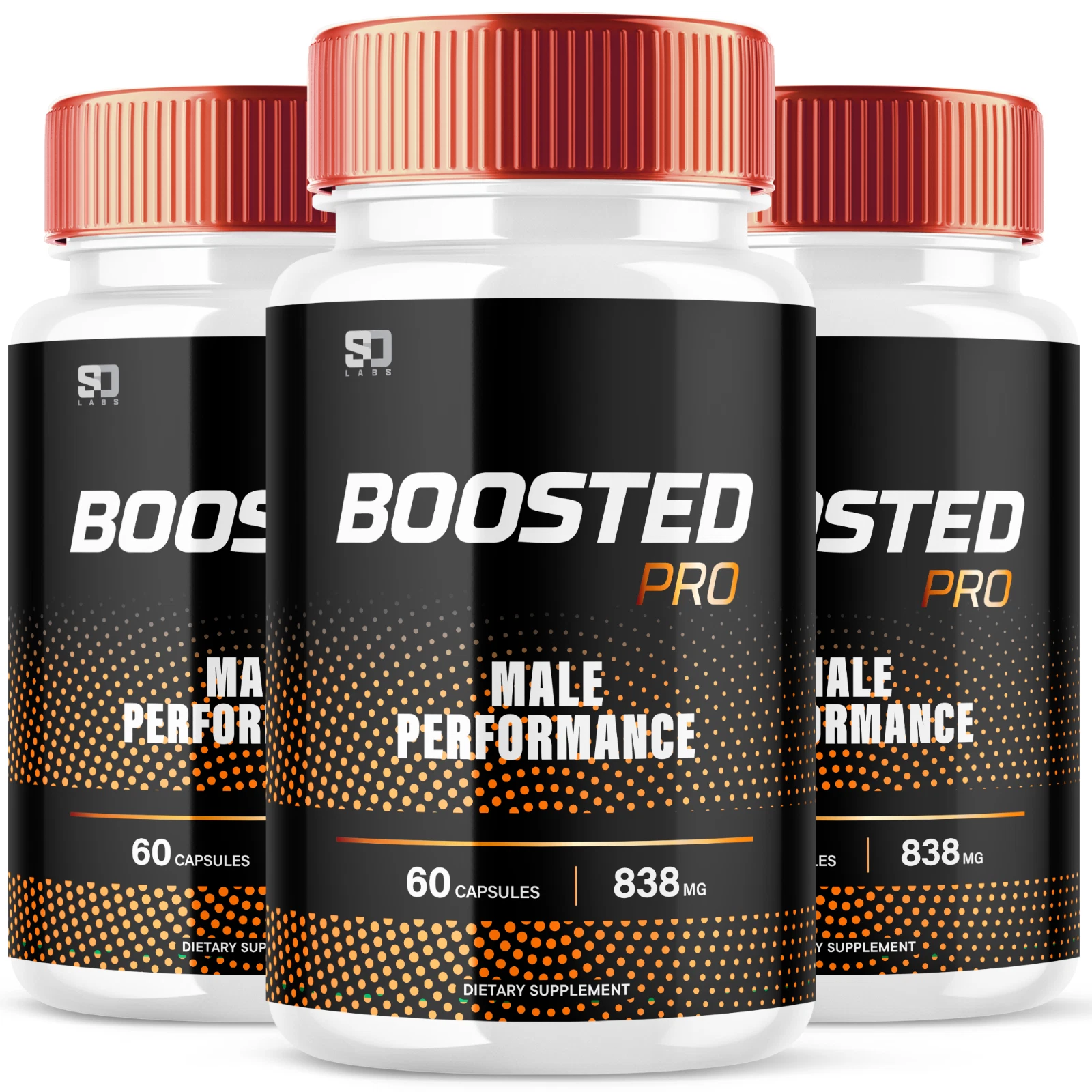 Boosted Pro Men's Energy and Performance Pills - Enhances Stamina (3 Pack)