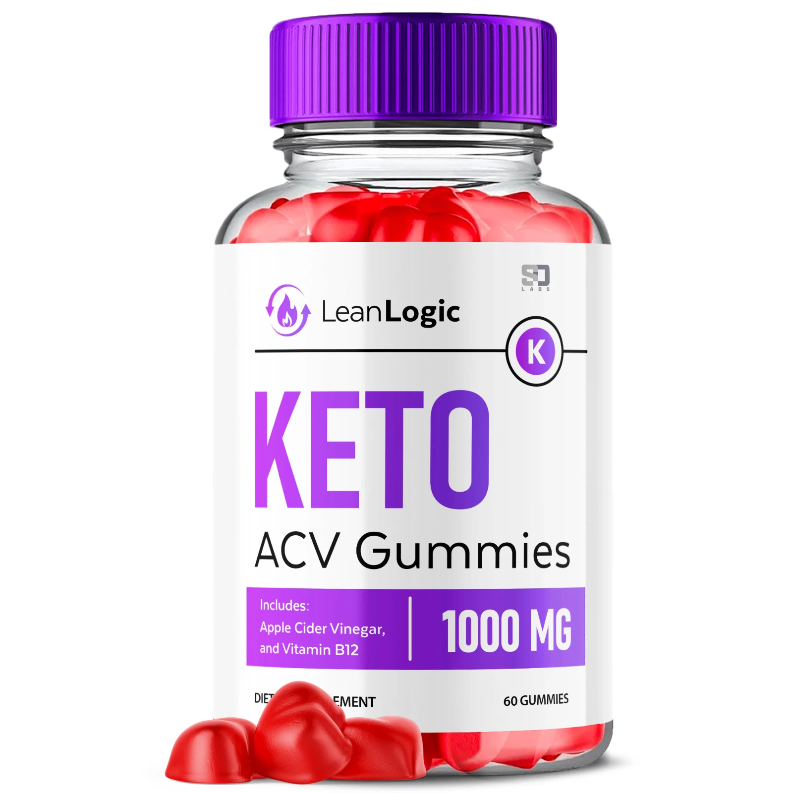 Leanlogic ACV Keto Gummies, Lean Logic Advanced Weight Loss Gummies (60 Gummies)