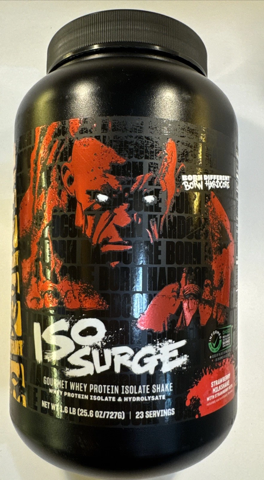 ISO Surge Whey Protein Isolate Shake STRAWBERRY MILKSHAKE Build Muscle, Bulk