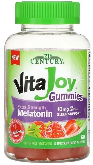 21st Century VitaJoy Melatonin Gummies ExtraStrength Strawberry 5mg 60