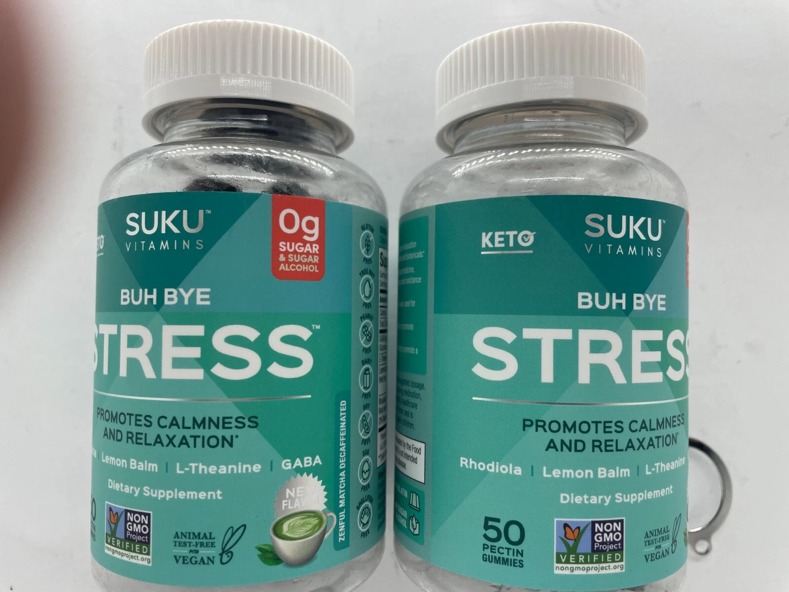 Suku Vitamins Stress Relief Gummy 2 x 50ct, Exp. 9/2026, FAST FREE SHIPPING!