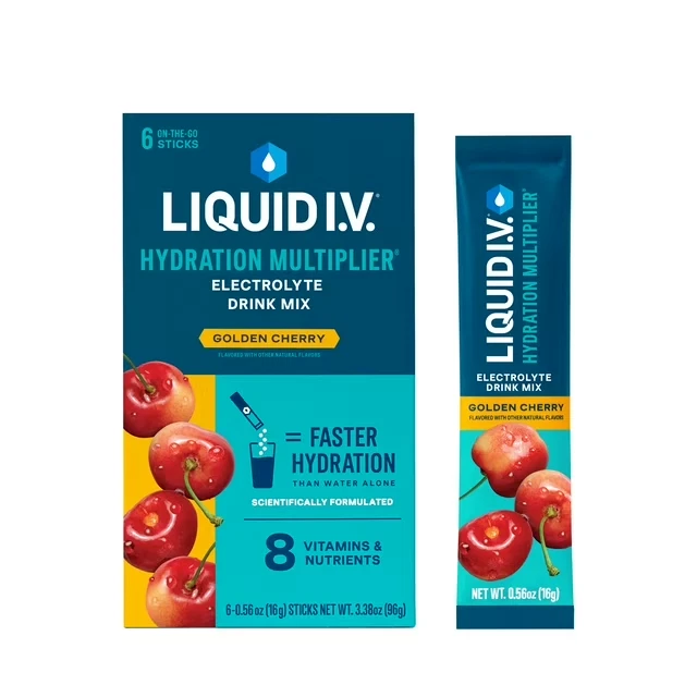 Liquid I.V.® Golden Cherry Hydration Multiplier® Powdered Electrolyte Drink Mix
