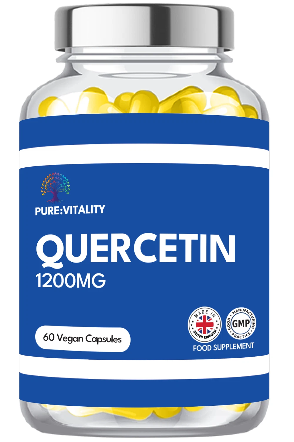 Pure: Vitality Quercetin | 1,200mg | Vegan Capsules