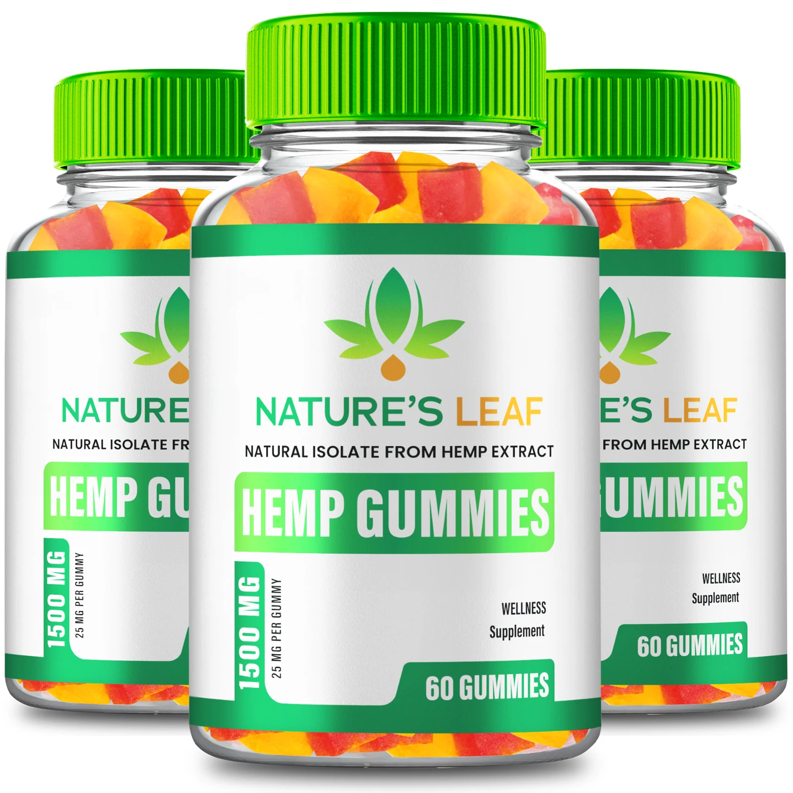 (3 Pack) Nature's Leaf Gummies, NaturesLeaf Overall Health Gummies (180 Gummies)
