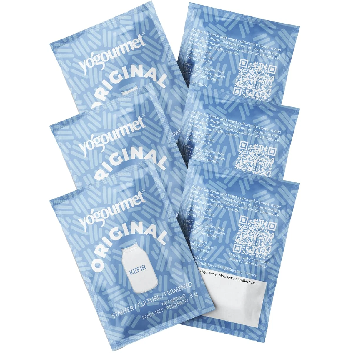 Kefir Starter Culture - 6 Sachets (3G Each) for 6 Quarts of Kefir