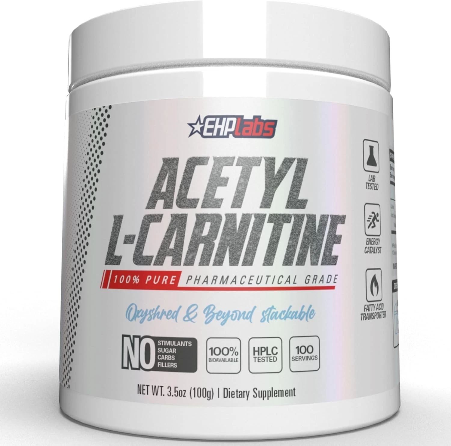 EHP Labs Acetyl L Carnitine Powder - Supports Natural Energy Production,...