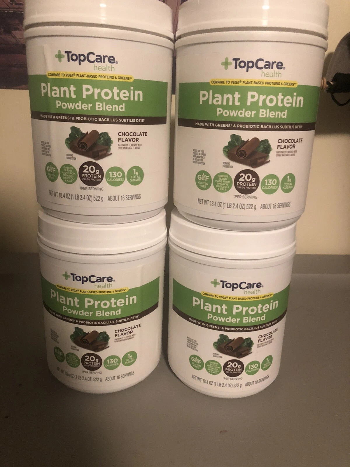 Topcare plant protein Powder Blend Chocolate x4