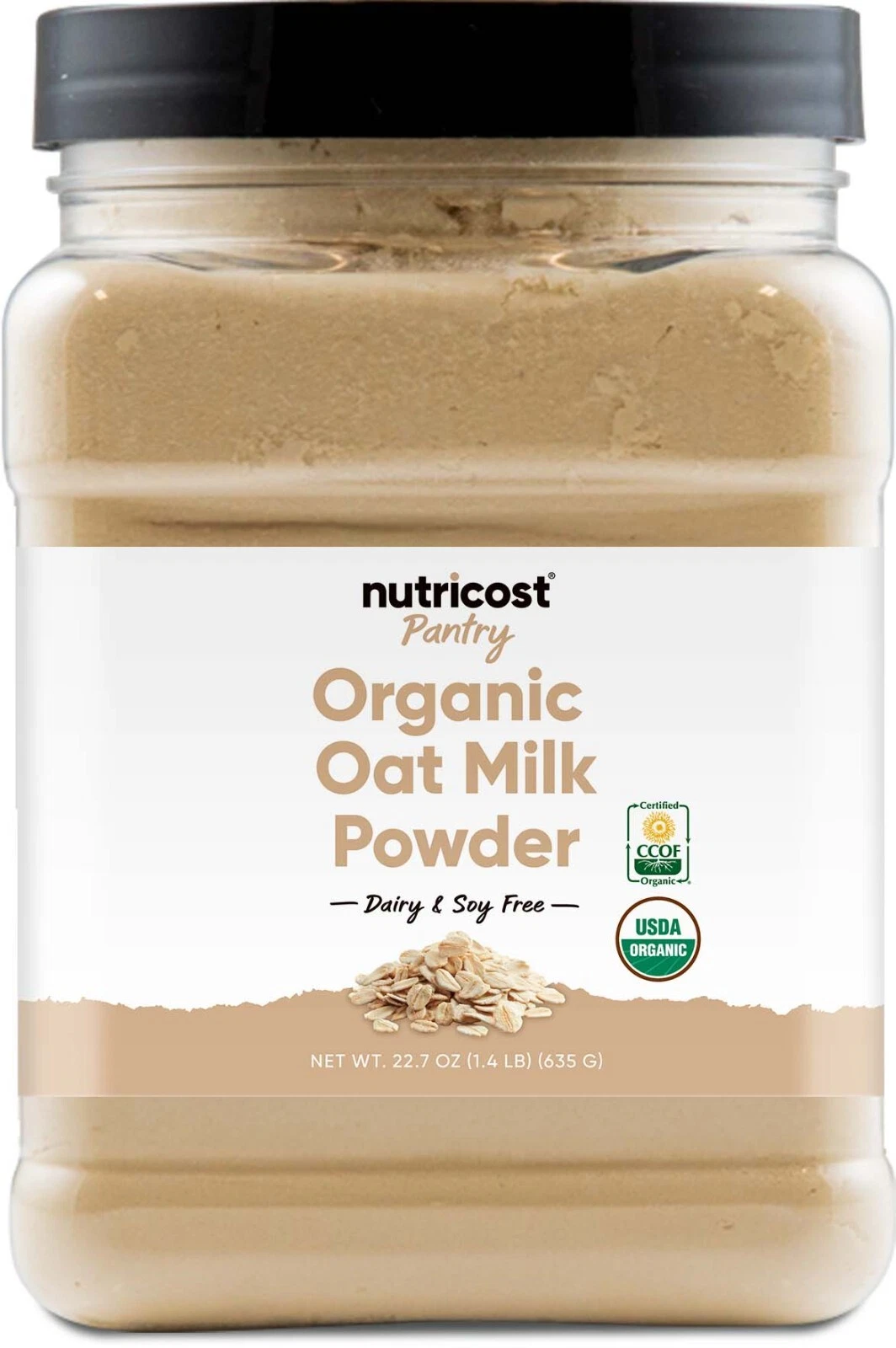 Nutricost Pantry Organic Oat Milk Powder, 1.4 Pounds - Dairy & Soy Free