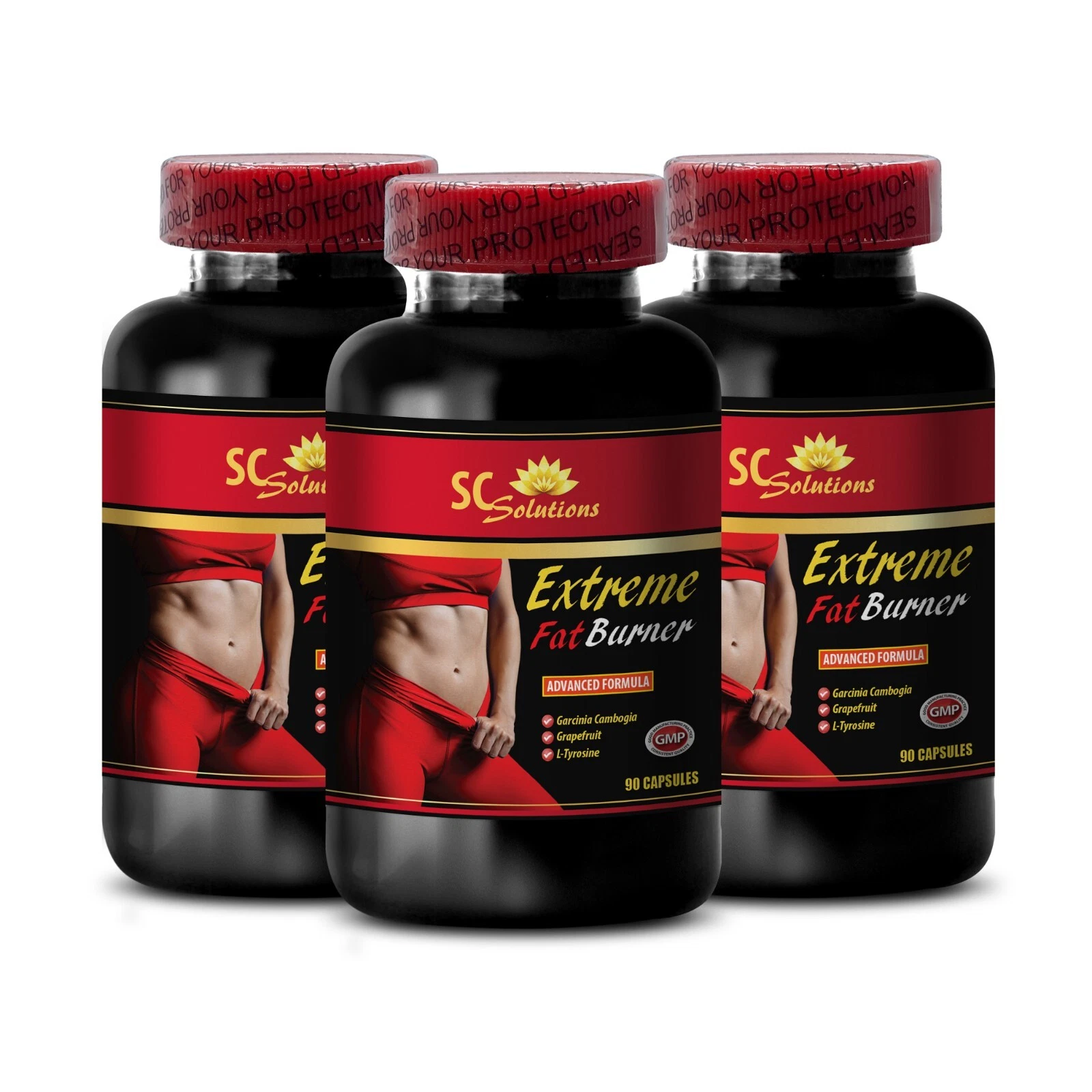 Athletic support - EXTREME FAT BURNER - Workout efficiency 3 Bottles 180 Capsule