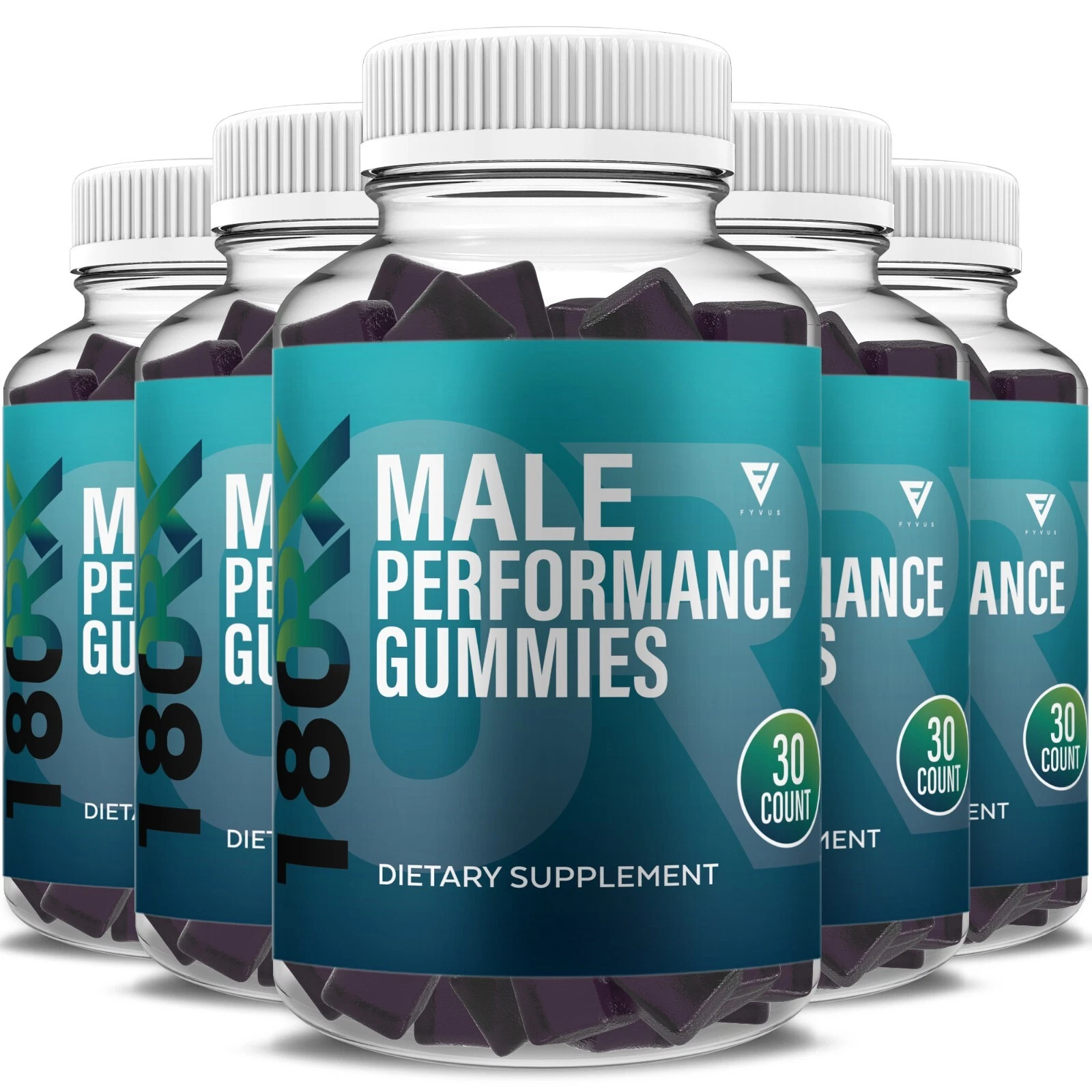 (5 Pack) 180RX Maximum Performance Gummies 180 RX Supplement (5 Month Supply)