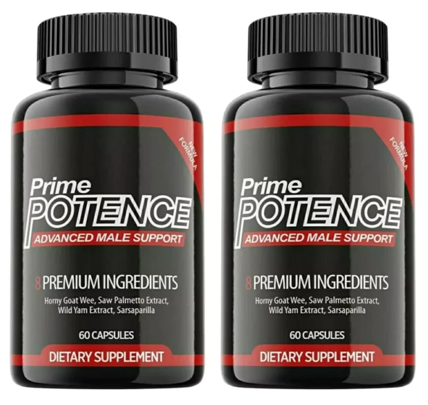 Prime Potence Advanced Male Support Dietary Supplements (120 Capsules) 2-Pack