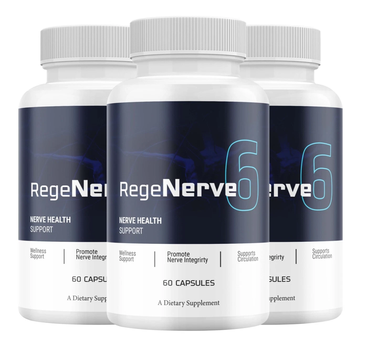 (3 Pack) RegeNerve6 Nerve Health, Rege Nerve 6 Nootropic Formula