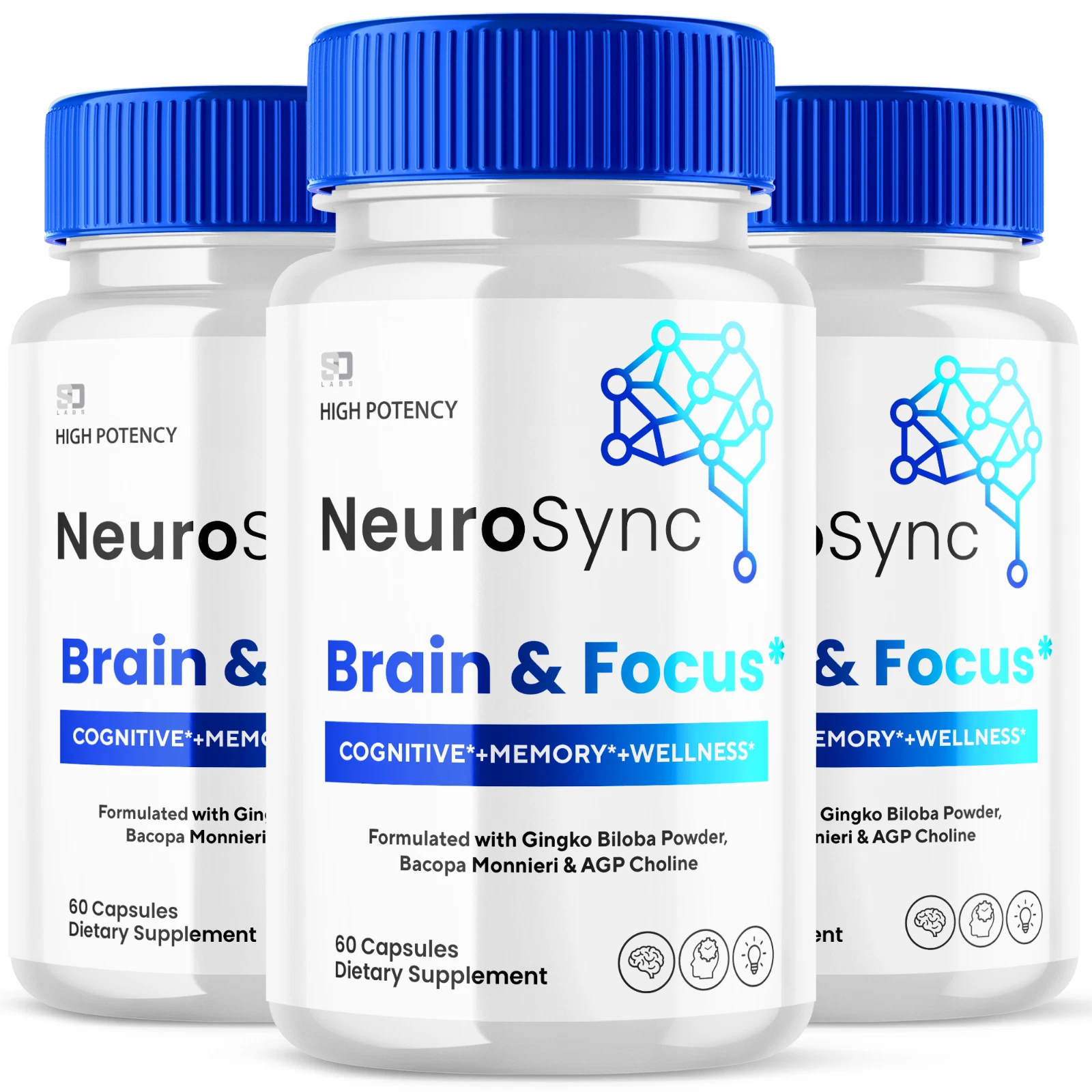 Neuro Sync Support Brain Health, Promotes Focus & Overall Wellness (3 Pack)