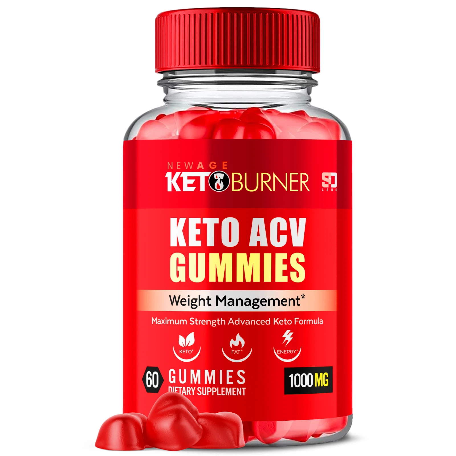 Keto Burner Keto ACV Gummies Advanced Formula for Weight Management 60 Gummies
