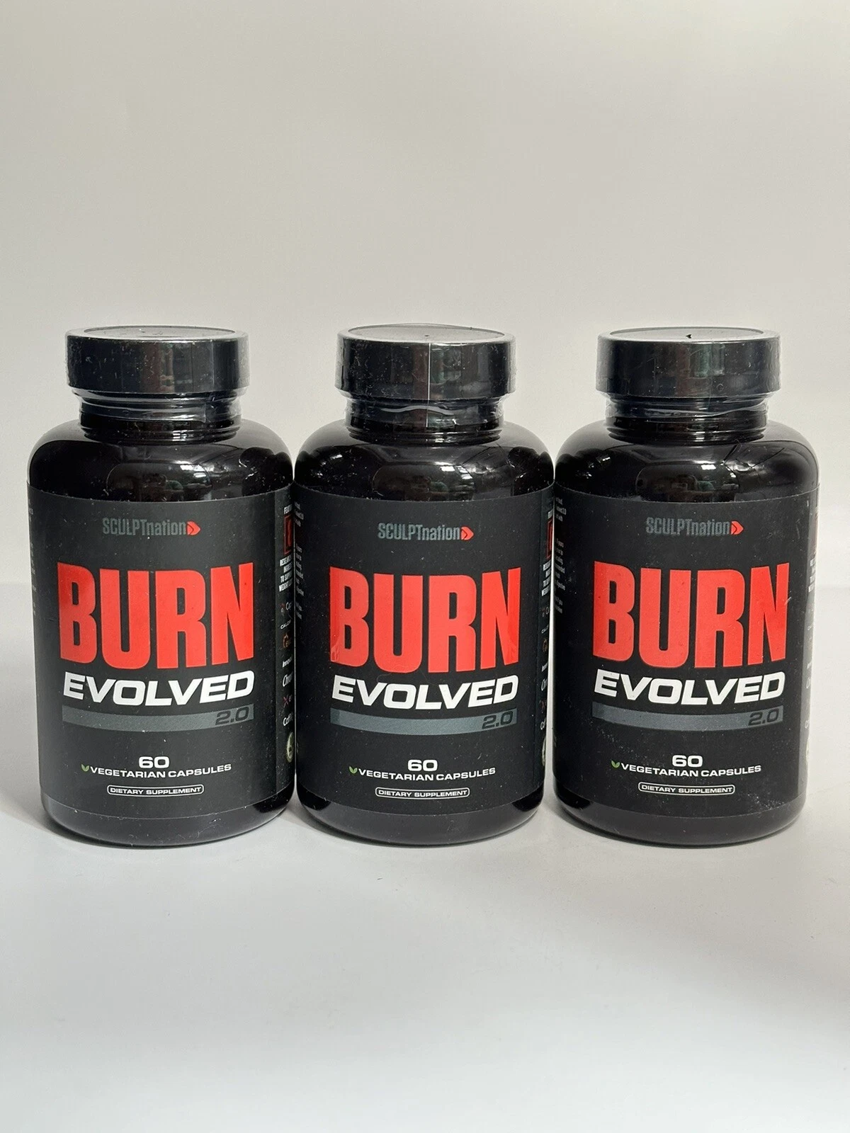 3x Burn Evolved Sculptnation - 60 Vegetarian Capsules- Brand New!!
