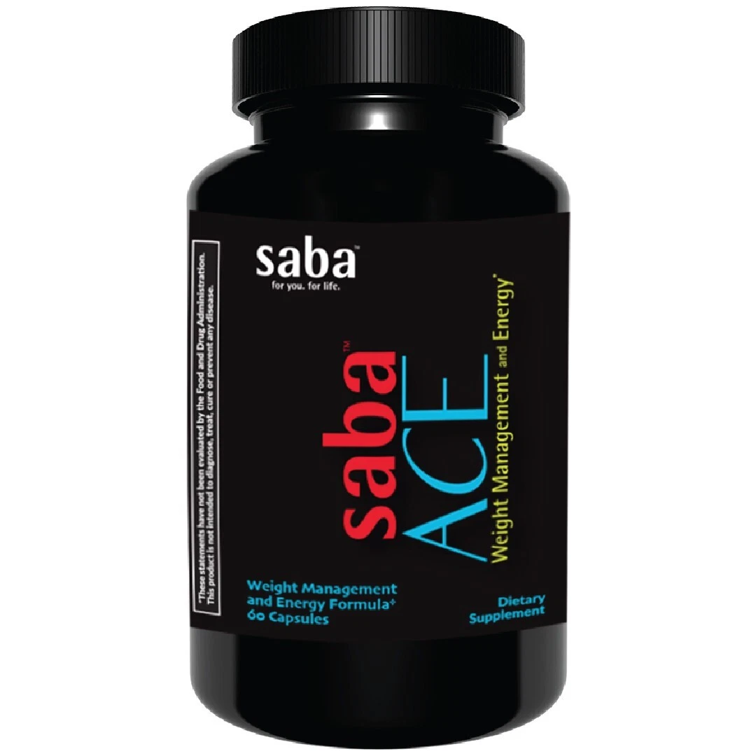 Saba ACE - The Top Selling Energy, Weight Loss & Appetite Control - 60 Capsules