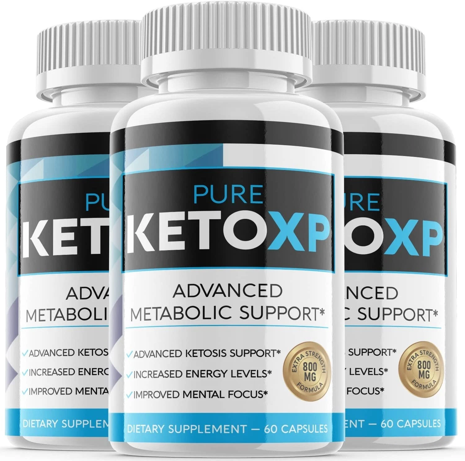 (3 Pack) Pure Keto XP Pills - Support Weight Loss, Helps Fat Burn - 180 Capsules