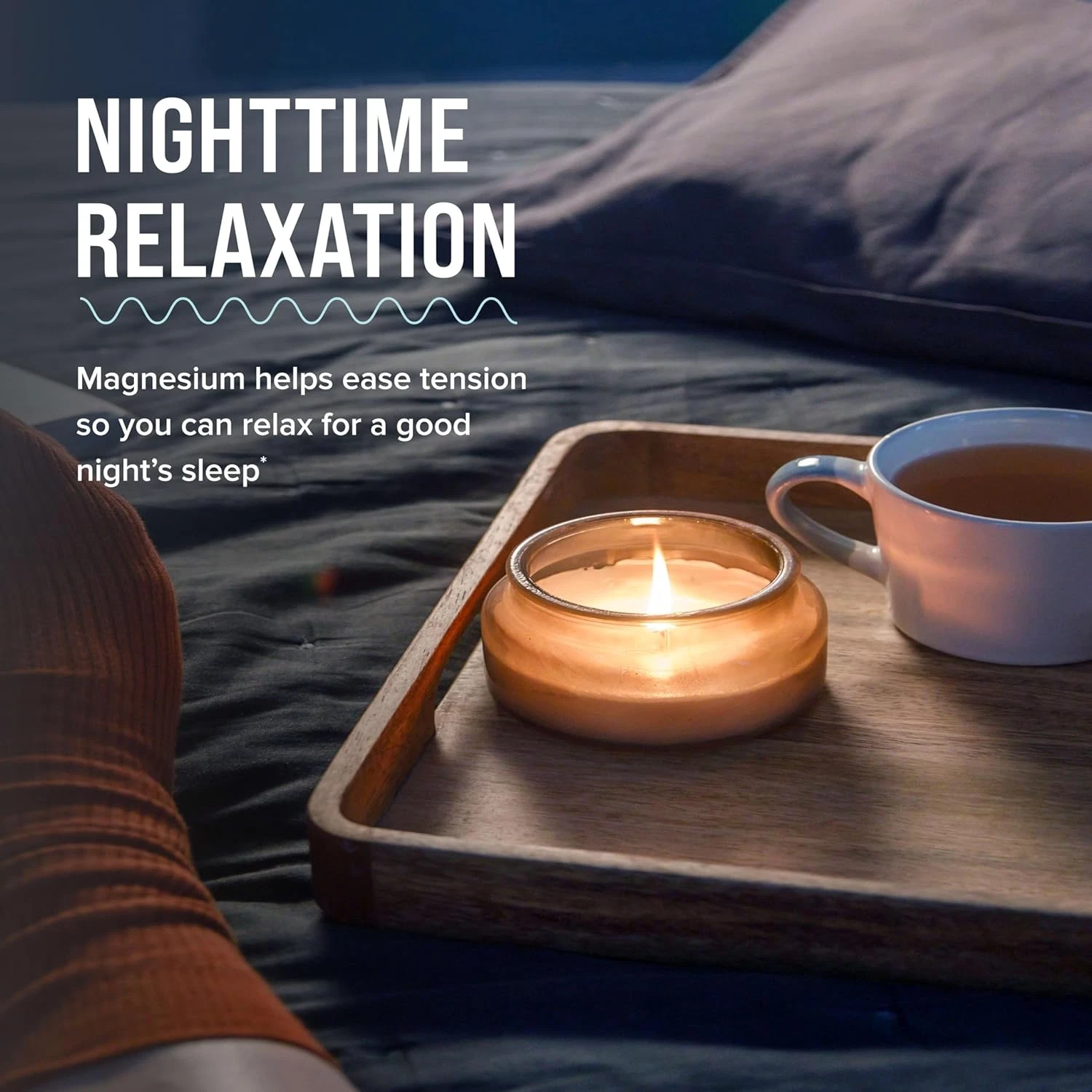 Calm, Magnesium Citrate Supplement, Stress Relief Gummies, Supports a Healthy...