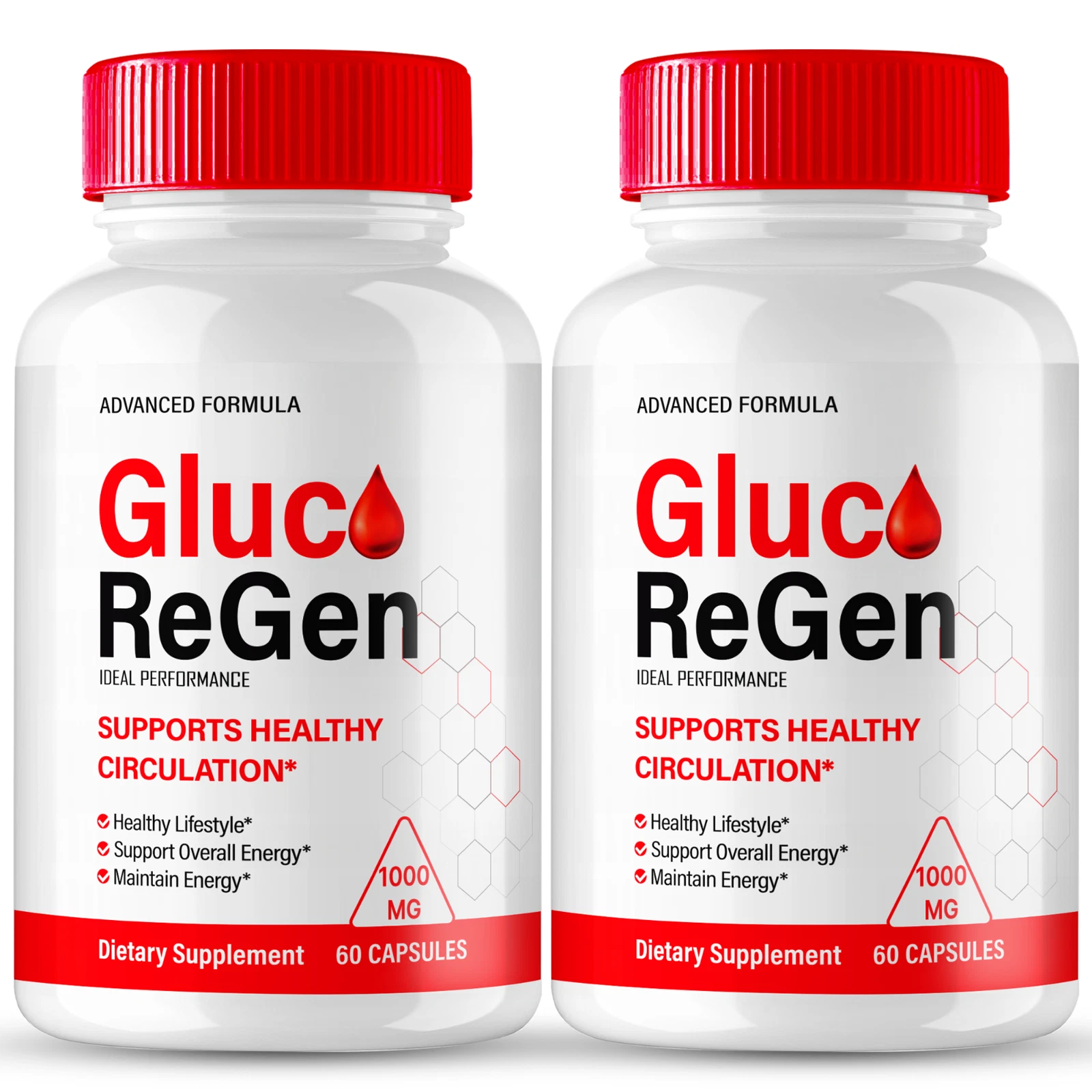 (2 Pack) Gluco Regen Blood Sugar Balance Support, Advanced Blood Health Capsules
