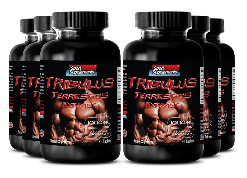 Testosterone Booster - Tribulus Terrestris 1000mg - Boost Sexual Vigor 6B 360Tab