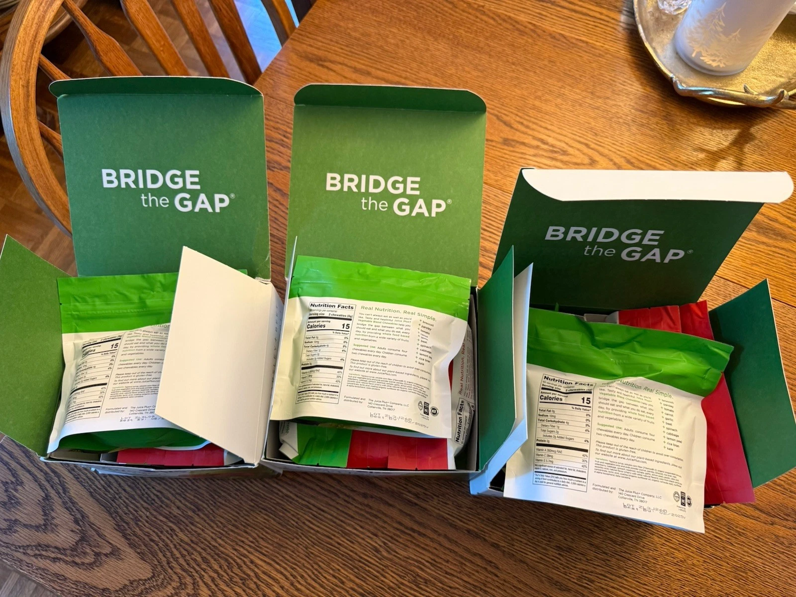 NIB 3 Boxes/12 bags/1440 Juice Plus+ Fruit & Vegetable Blend Chewable’s